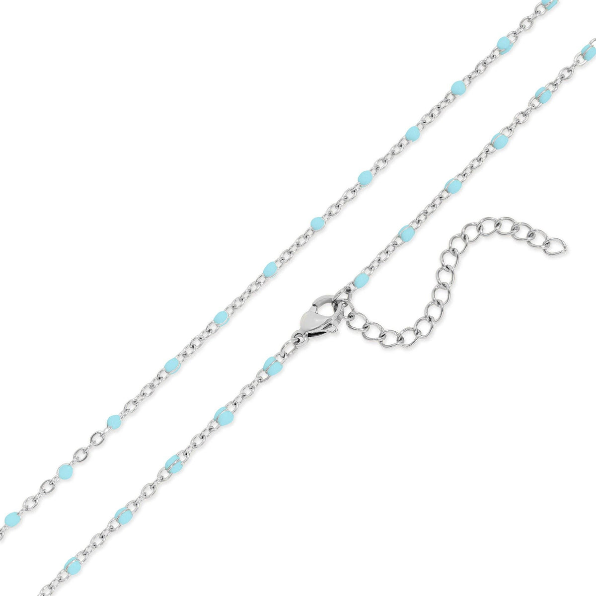 Turquoise Chain Necklace 18K Gold PVD