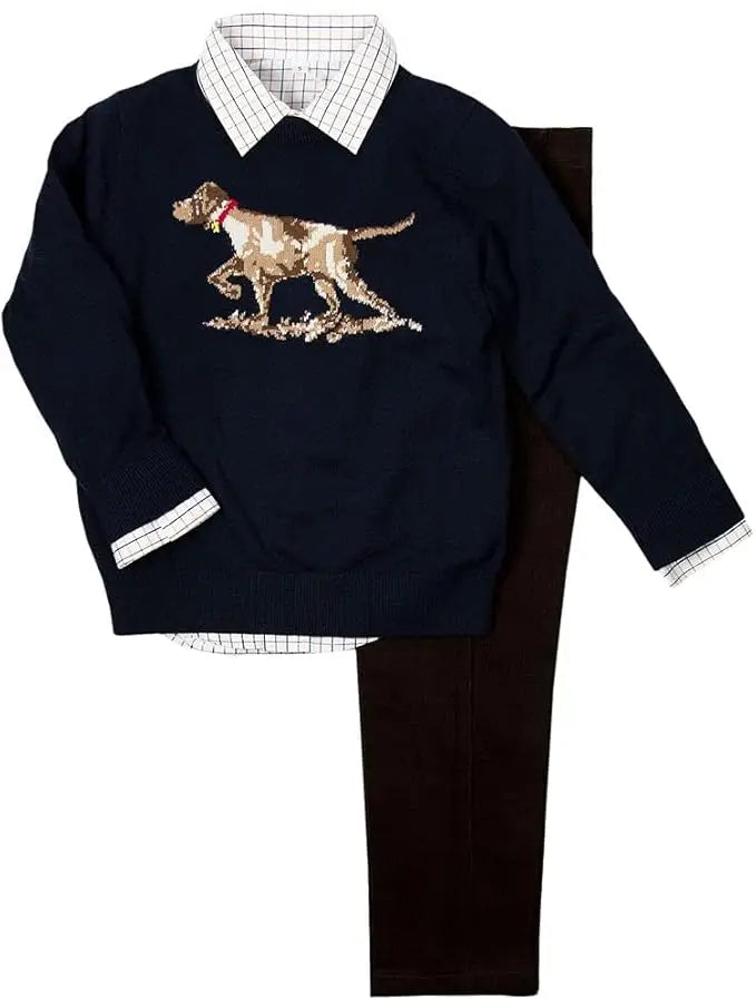 Dog Knit Sweater Set