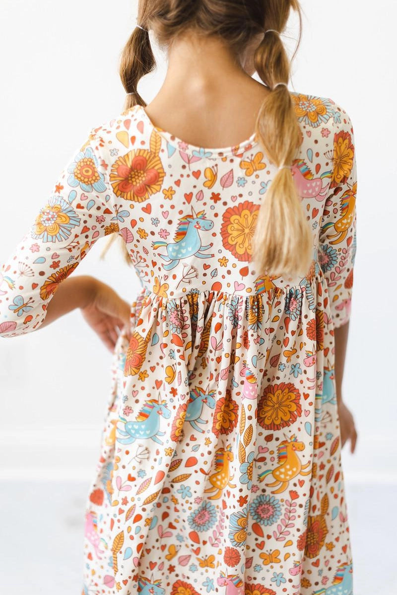 Unicorns Pocket Twirl Dress