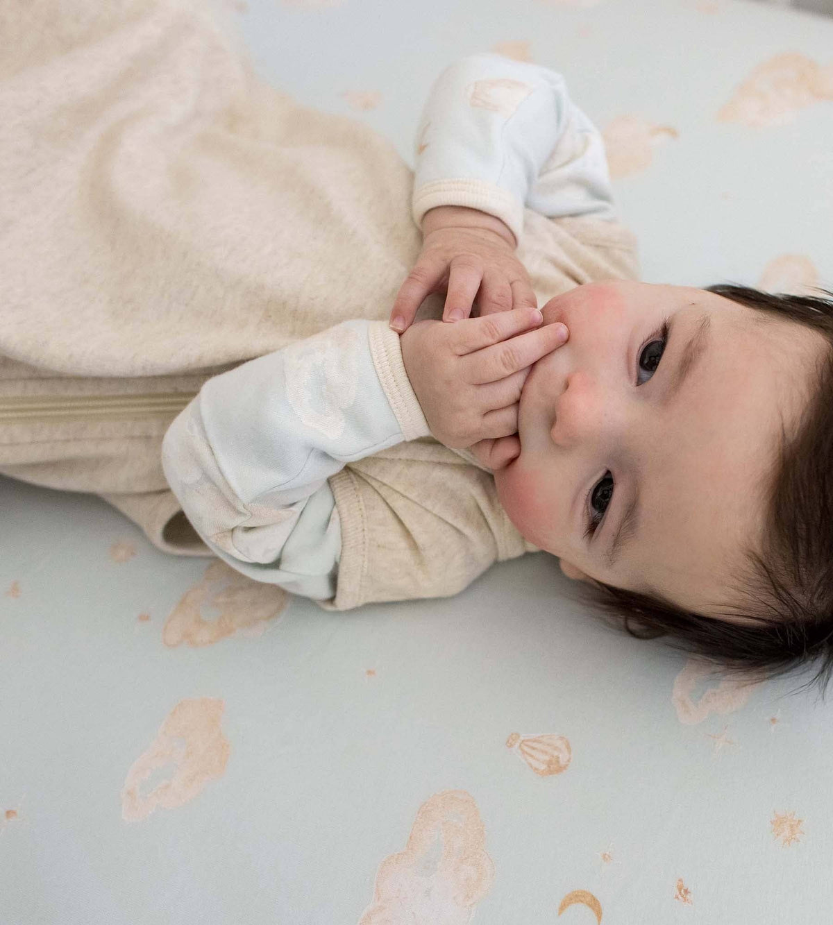 Organic Lightweight Wearable Baby Blanket - Oatmeal