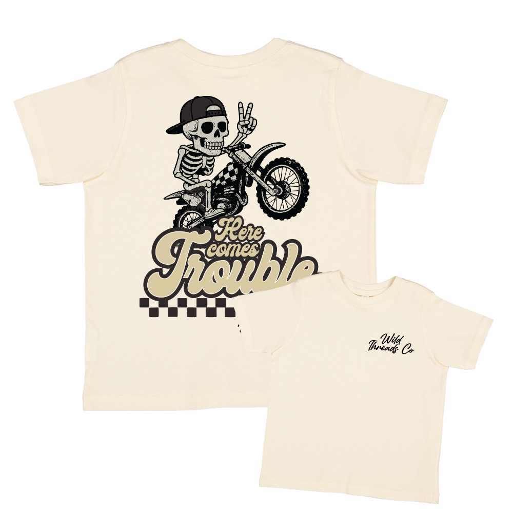Here Comes Trouble Tee: Chill / M (10/12)