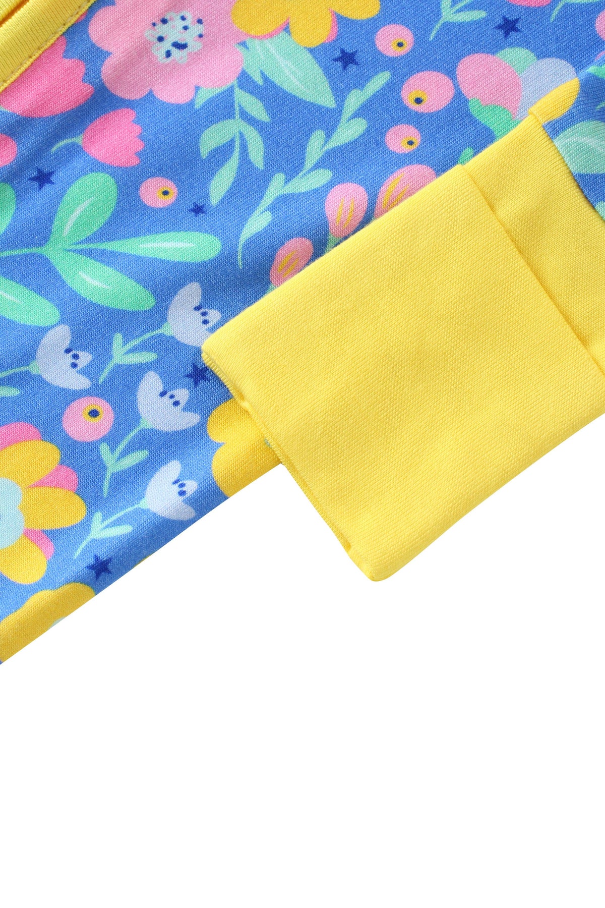 Posh TOT Sunny Blooms Bamboo Baby Convertible Zippy Romper: 6-12M