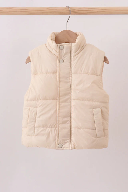 Cream mom&me puffer vest
