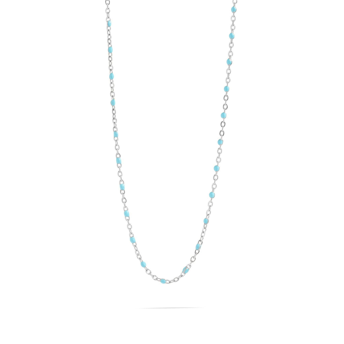 Turquoise Chain Necklace 18K Gold PVD