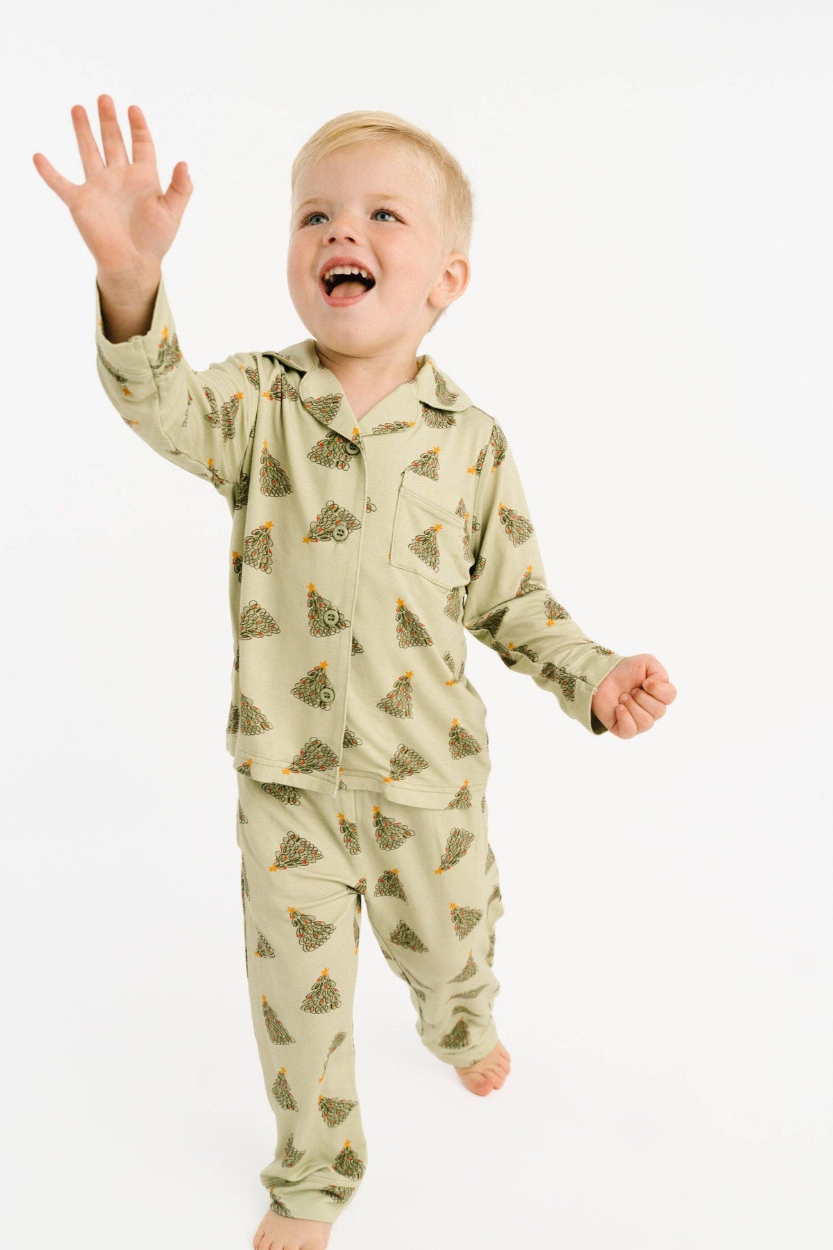 Magical Trees Bamboo Button Up Set