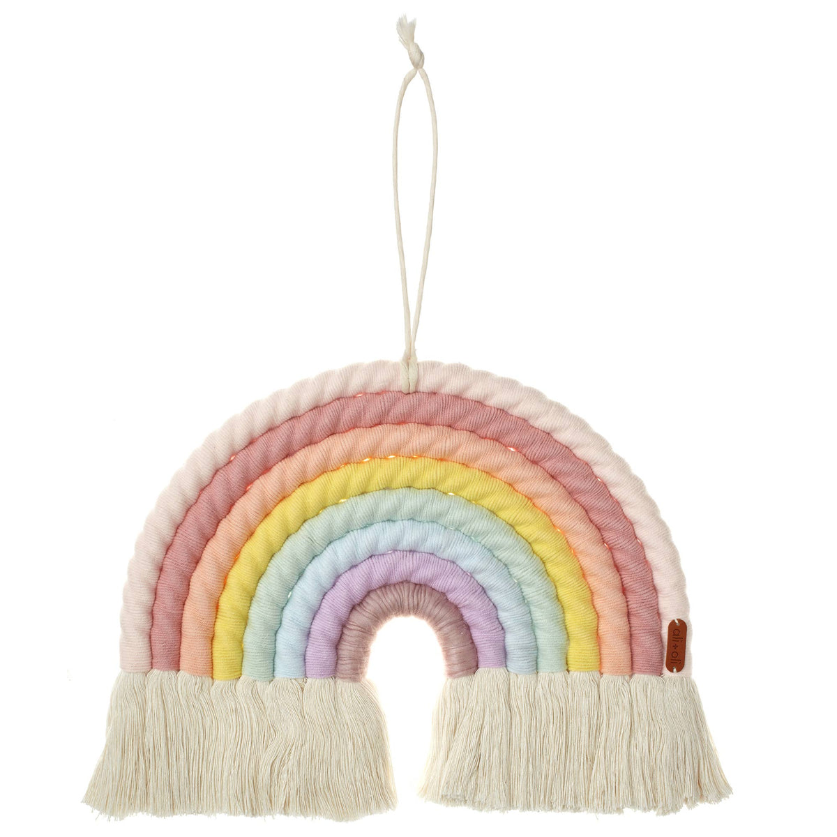 Macrame Nursery Wall Décor - Rainbow (Pastel)