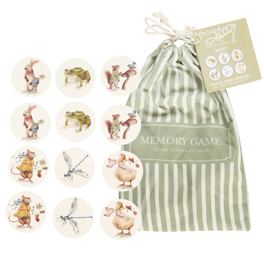 Garden Friends Memory Game w/ Travel Bag