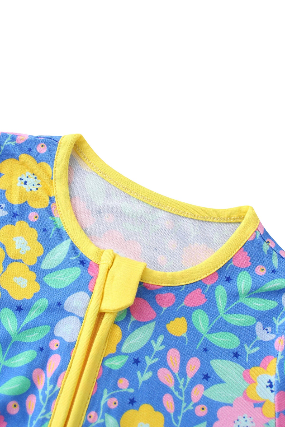 Posh TOT Sunny Blooms Bamboo Baby Convertible Zippy Romper: 18-24M