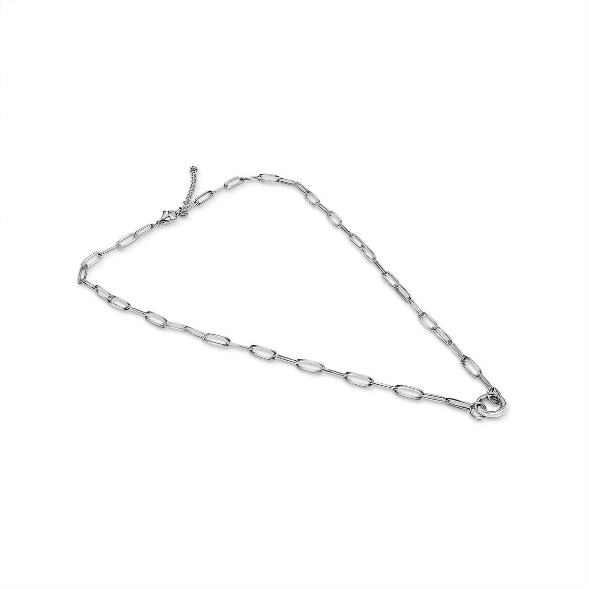 Paperclip Carabiner Charm Holder Necklace