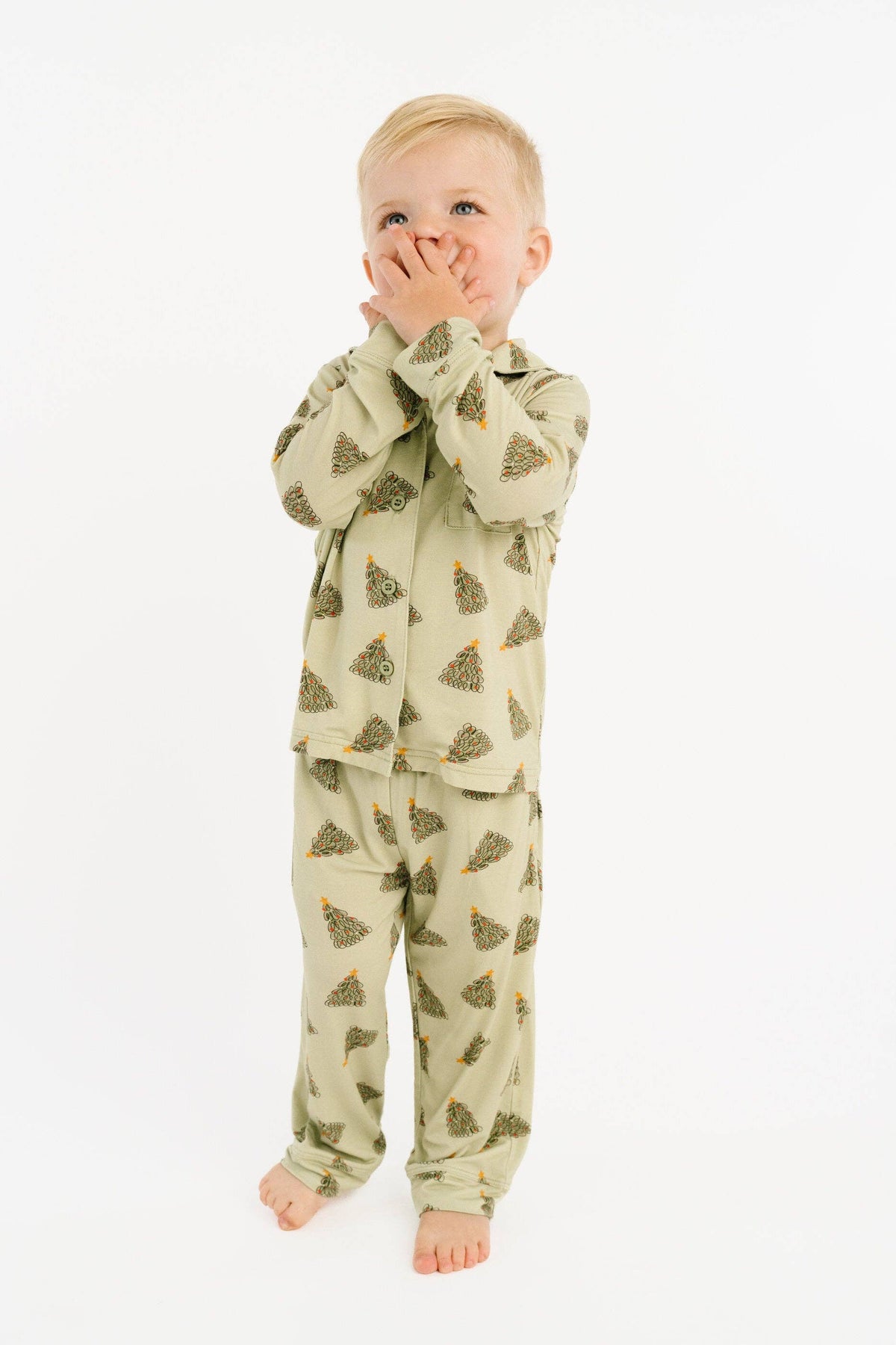 Magical Trees Bamboo Button Up Set