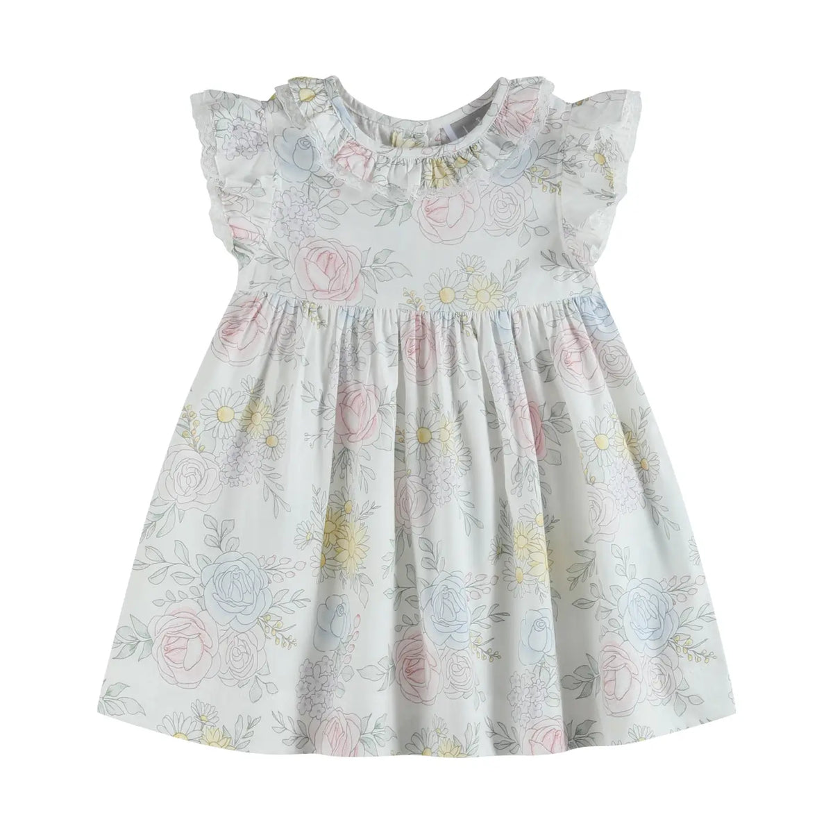 Bouquet Floral Ruffle Dress