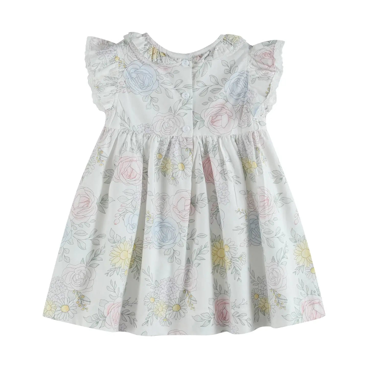 Bouquet Floral Ruffle Dress