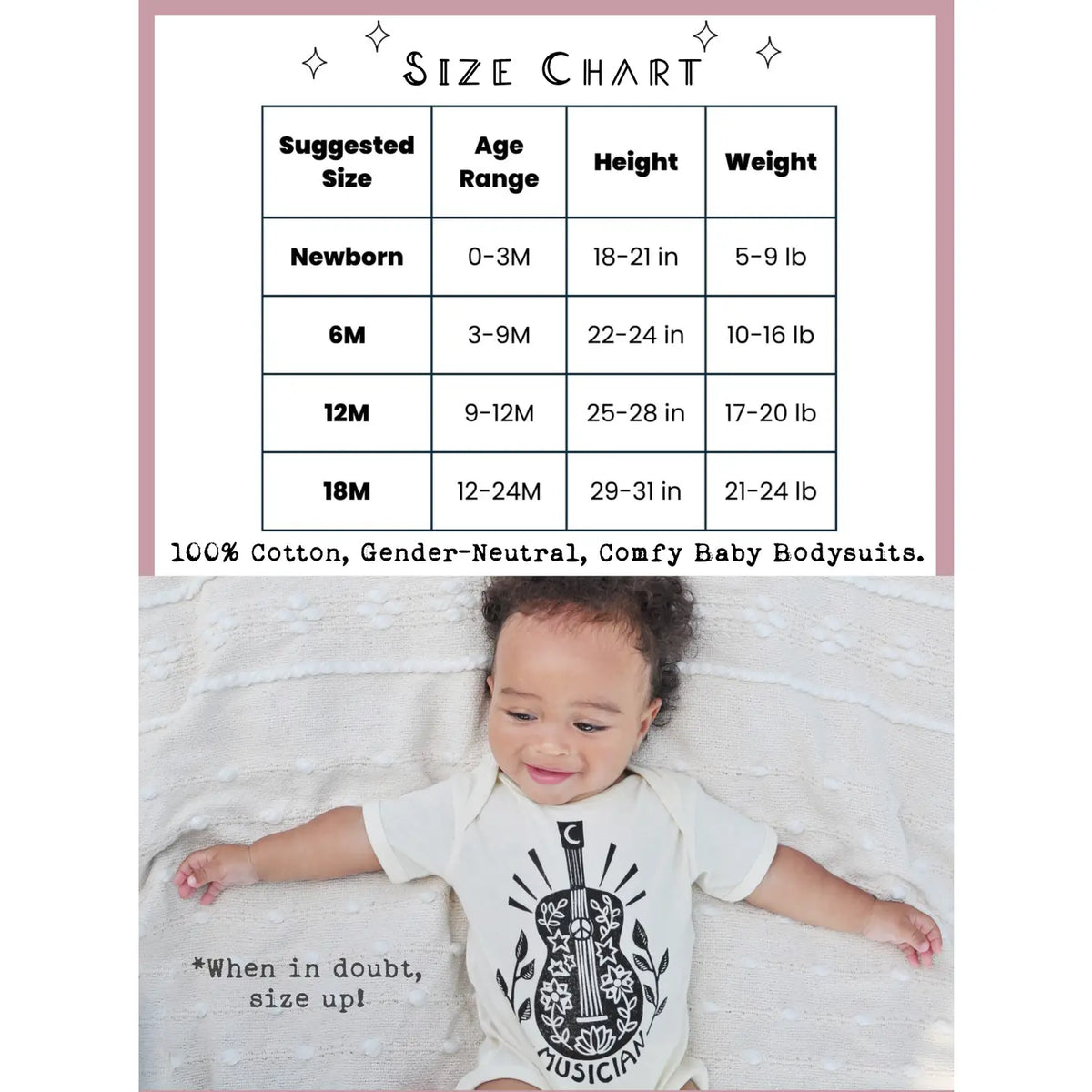 Musician Vibes Baby Bodysuit