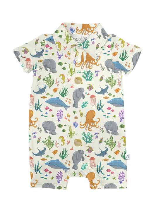Ocean Friends - Ss Polo Romper