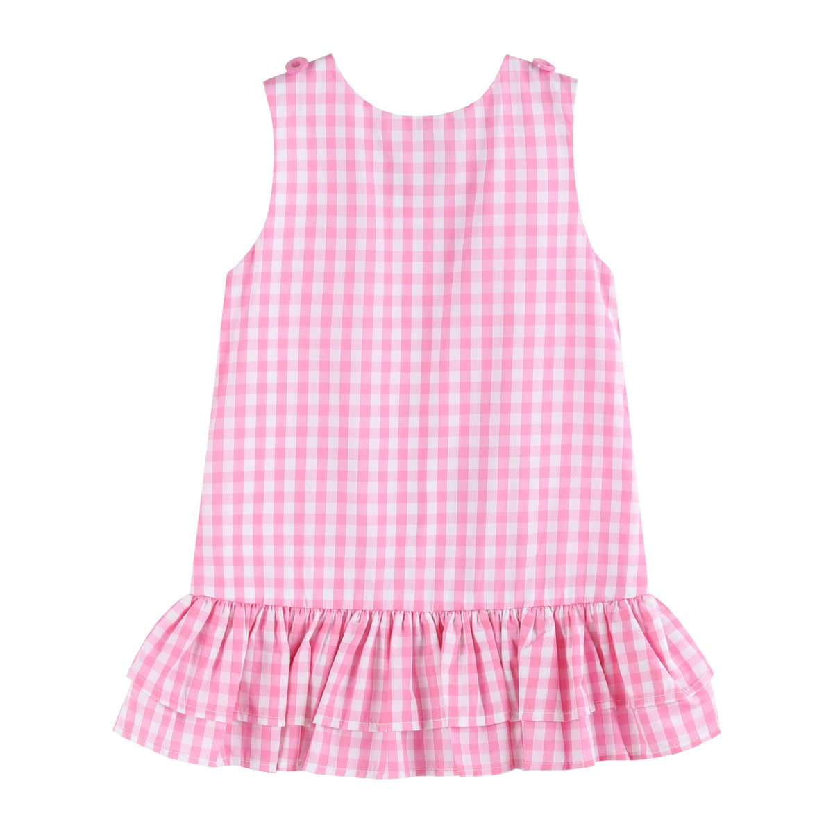 Flamingo Tulle Ruffle Dress