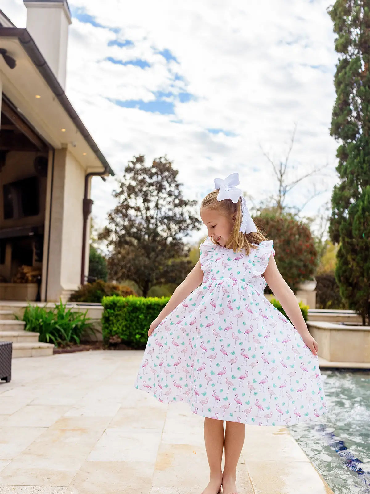 Pink Paradise Organic Muslin Dress