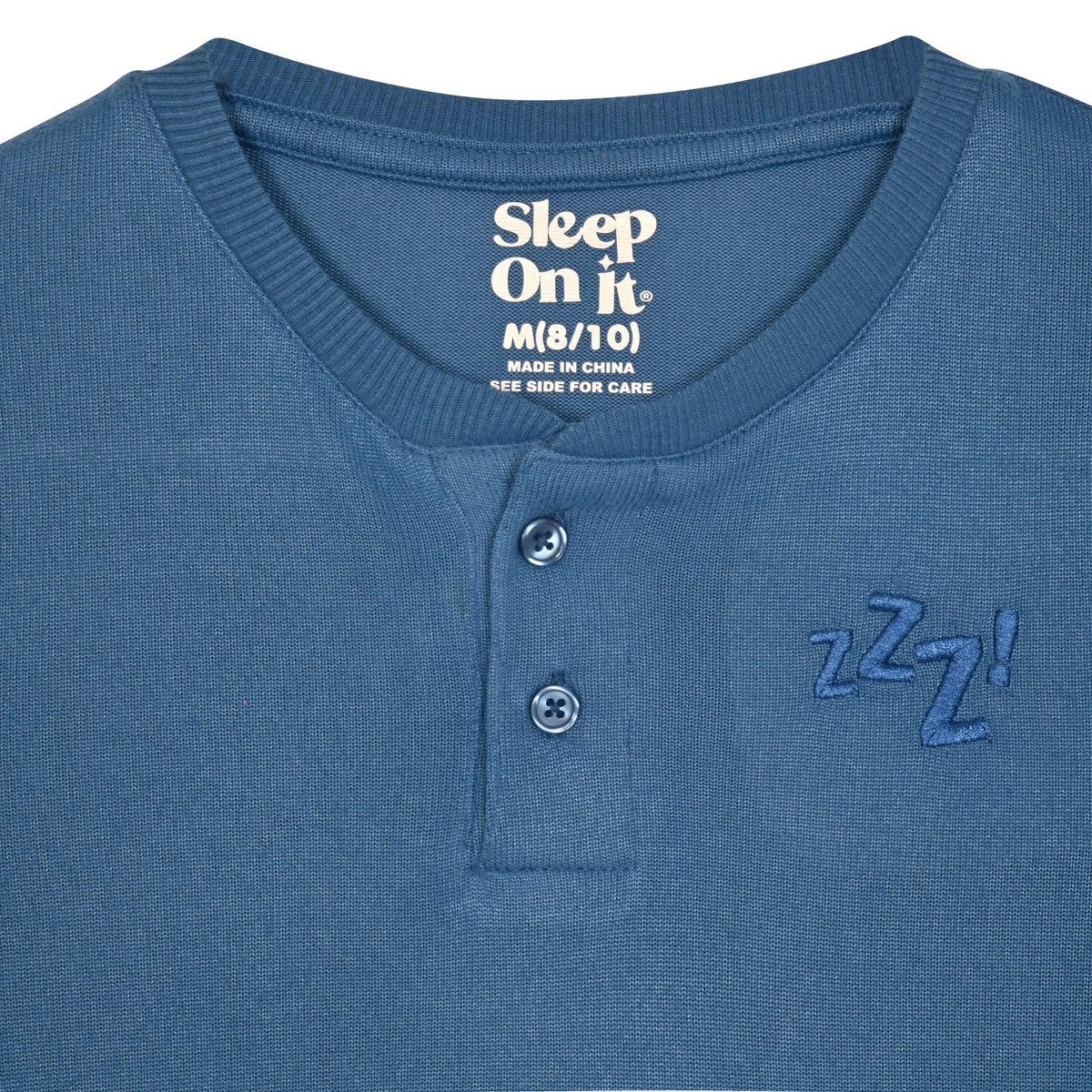 Zzz Embroidery Pajama Set
