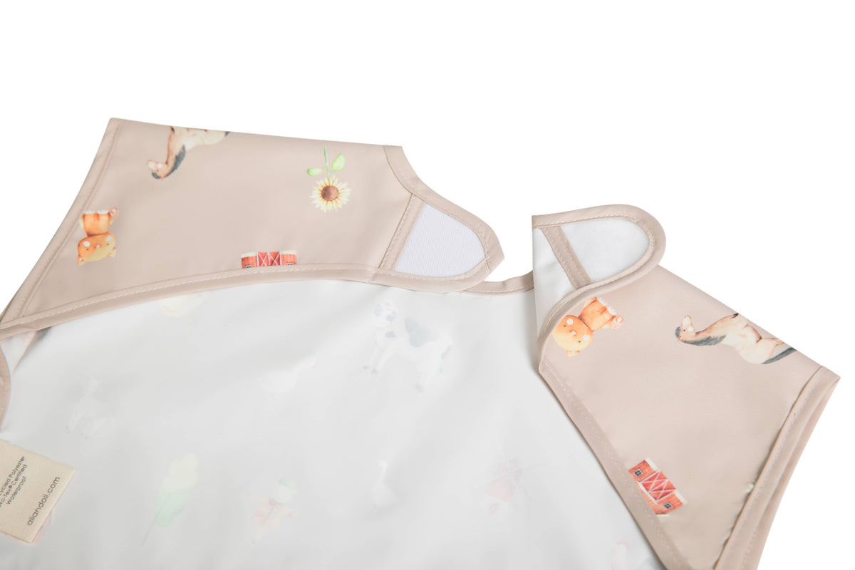 Smock Bib for Baby & Toddler Short Sleeve (Farm)