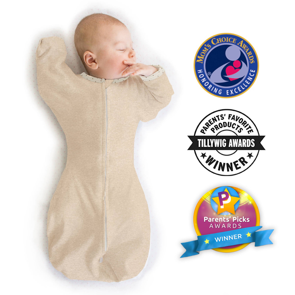 Transitional Swaddle Sack, Heathered Oatmeal