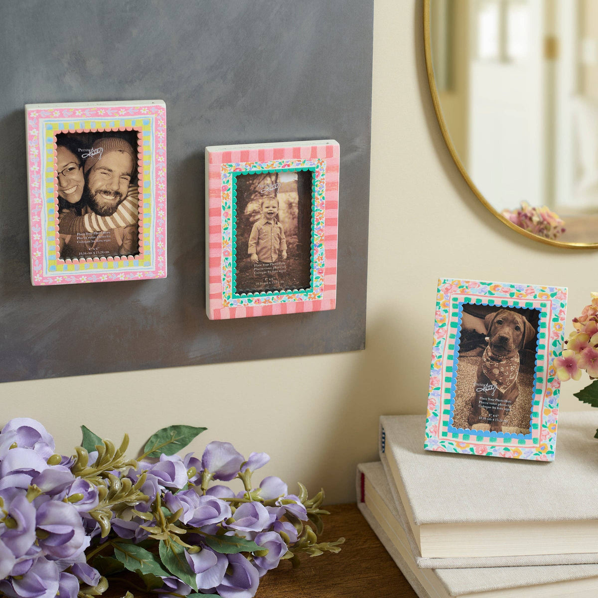 French Floral Photo Magnet 2x3