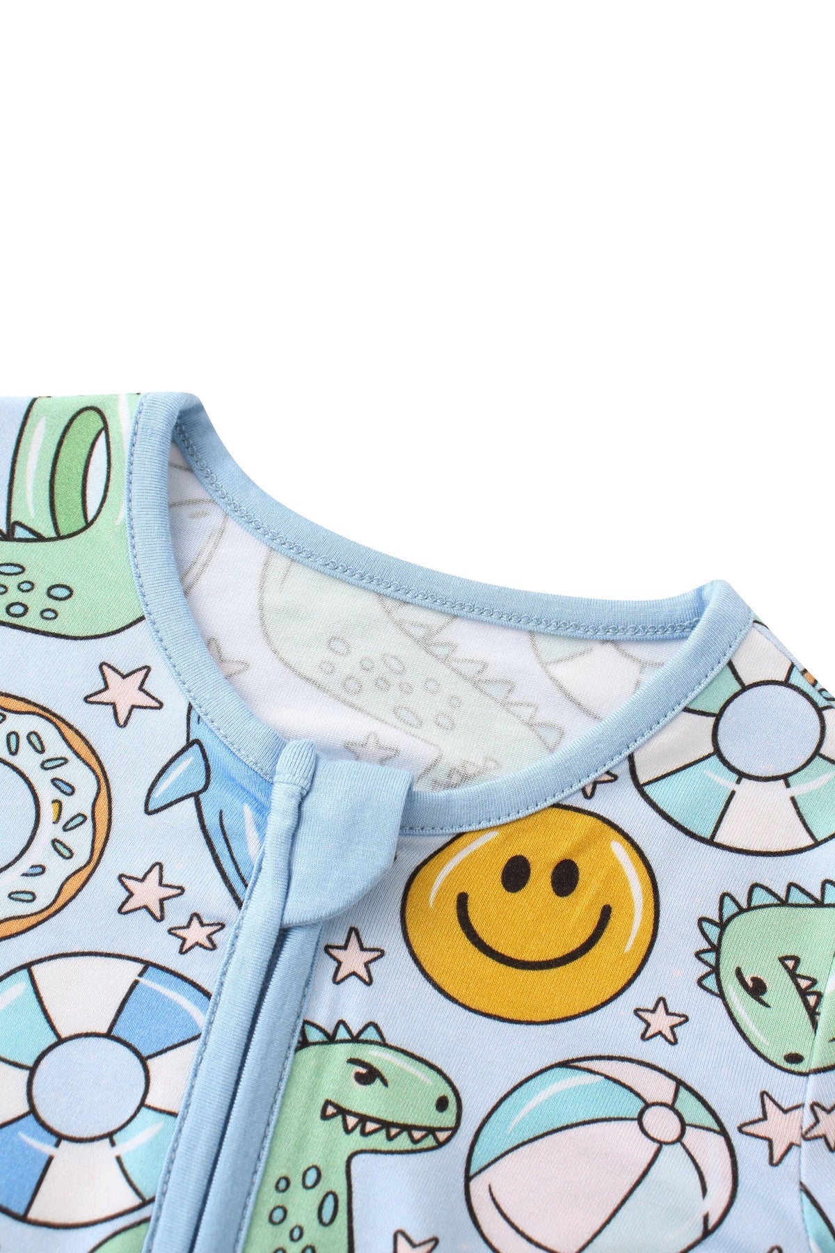 Posh TOT Pool Floats Bamboo Baby Convertible Zippy Romper: 0-3M