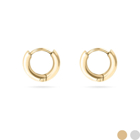 18K Gold PVD Thin Huggie Earrings