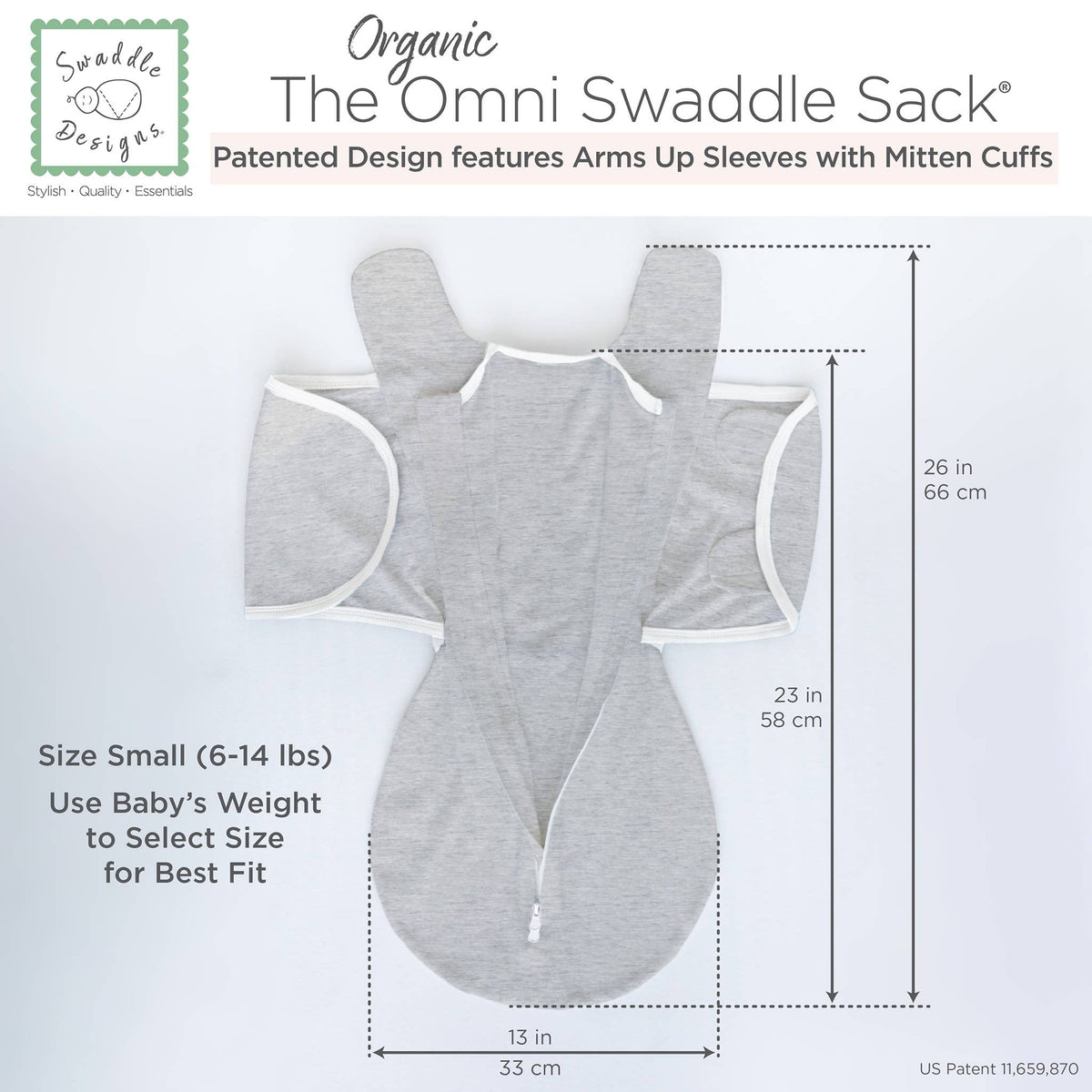 Organic Omni Swaddle Sack, Soft Jadeite