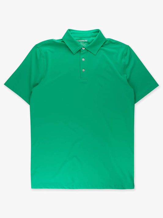 Men's Bright Green Knit Short Sleeve Performance Polo: Green / Men's S