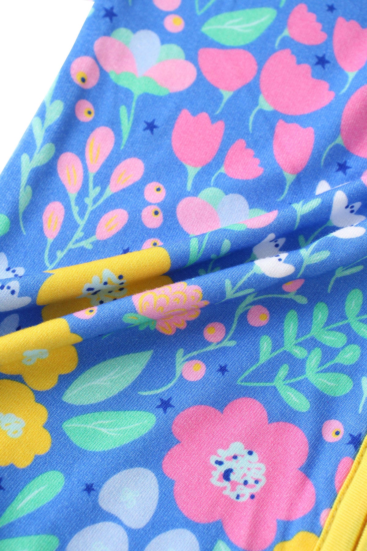 Posh TOT Sunny Blooms Bamboo Baby Convertible Zippy Romper: 6-12M