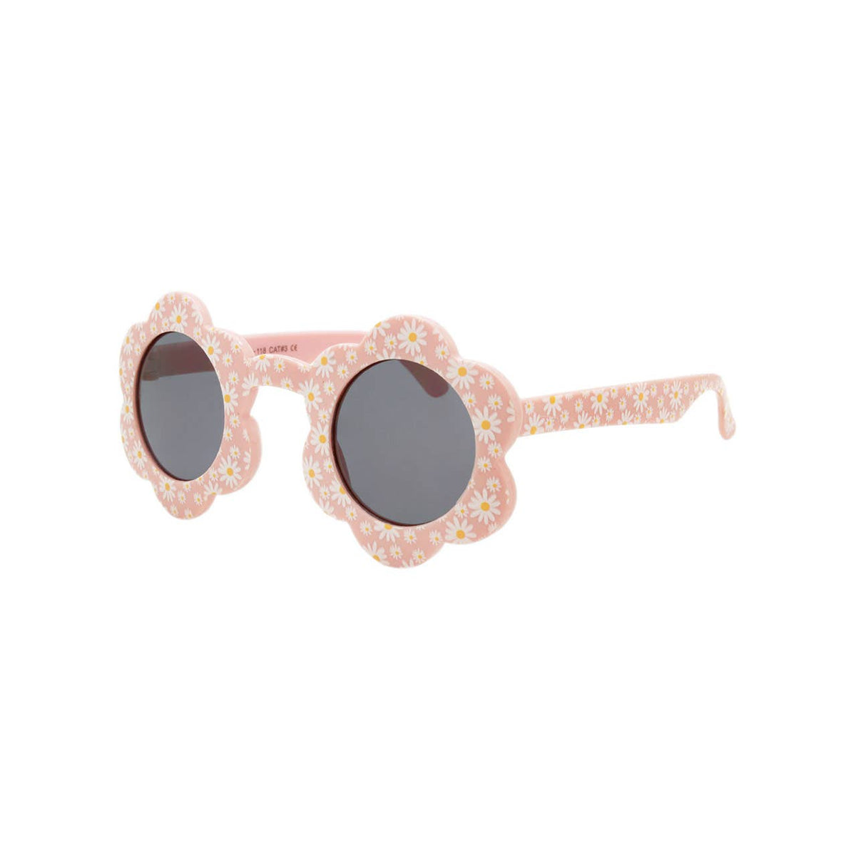 Kids Sunglasses Girls Round with Bucket Hat New Flower Cute